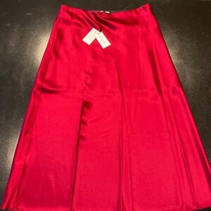 Stunning Milly Red Midi Skirt - NWT - size M
